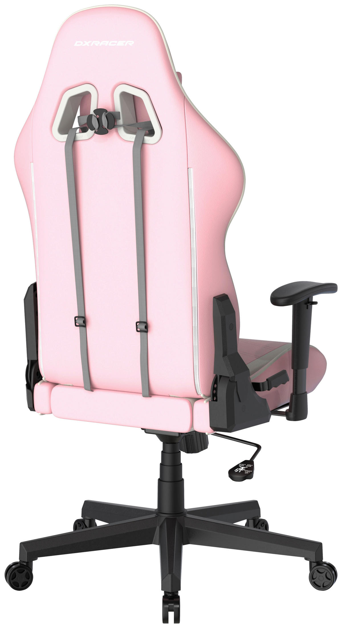 HERNÍ ŽIDLE, bílá, pink - bílá/pink, Moderní, textil/plast (67/126/67cm) - Dxracer
