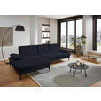 ECKSOFA in Chenille, Mikrofaser Anthrazit  - Anthrazit/Schwarz, Design, Textil/Metall (157/299cm) - Dieter Knoll