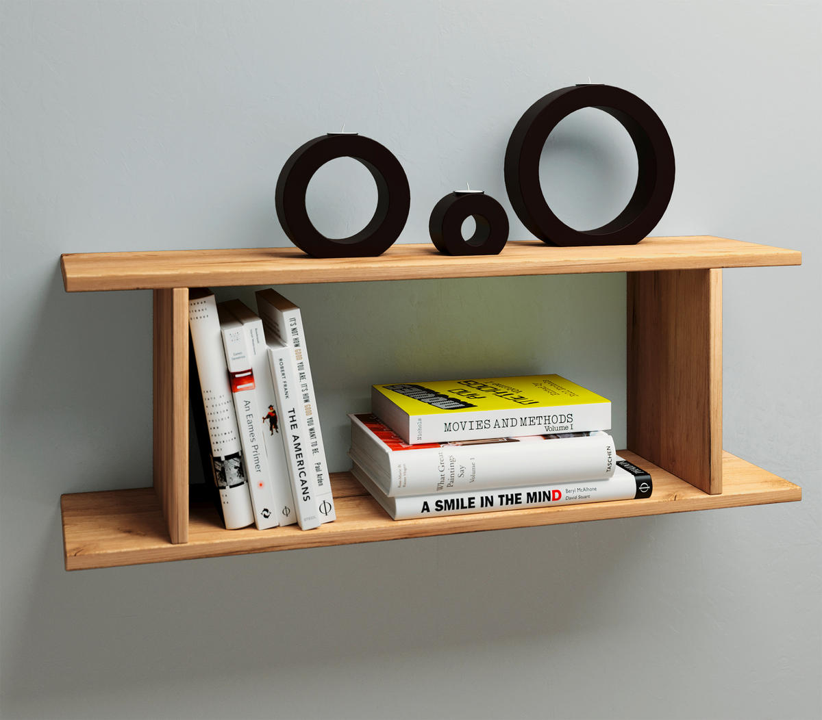 WANDREGAL 80/28/19,7 cm  - Honigeiche, Design, Holzwerkstoff (80/28/19,7cm) - MID.YOU