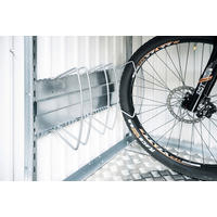 FAHRRADSTÄNDER - Silberfarben, Design, Metall (72/33/10cm) - Biohort