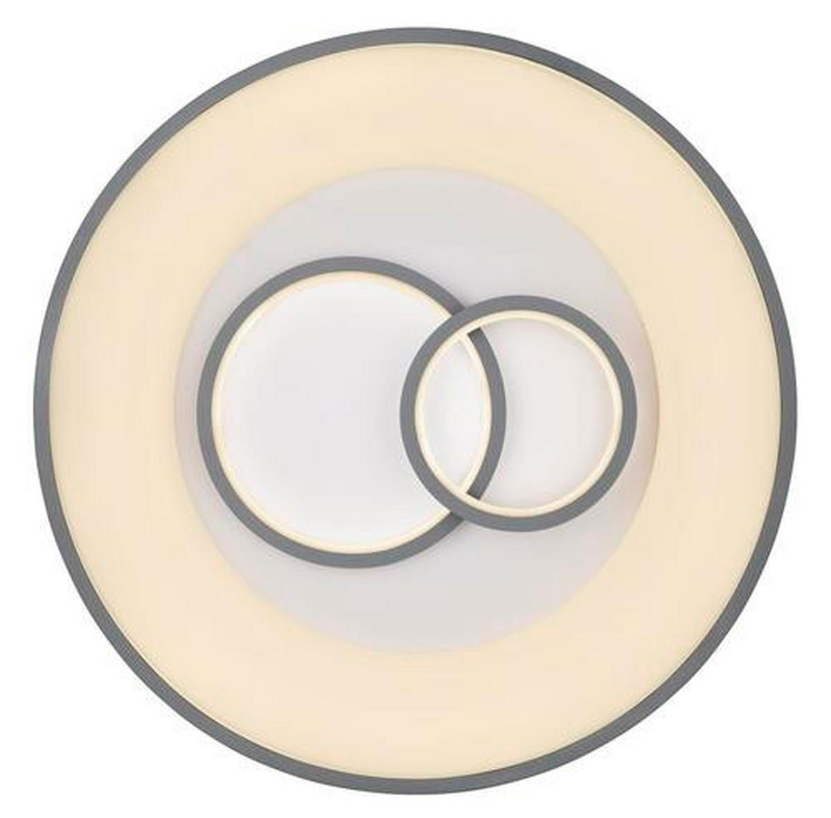 LED SVJETILJKA STROPNA Mavy  - bijela/siva, Basics, metal/plastika (48/10cm) - Globo