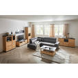 TV-ELEMENT Holzwerkstoff Dunkelgrau, Eiche Artisan  - Dunkelgrau/Schwarz, Basics, Holzwerkstoff/Metall (150/55,6/50cm) - Hom`in