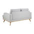 ZWEISITZER-SOFA in Textil Hellgrau - Eichefarben/Hellgrau, Design, Holz/Textil (165,0/81,0/92,0cm) - Carryhome ZWEISITZER-SOFA in Textil Hellgrau - Eichefarben/Hellgrau, Design, Holz/Textil (165,0/81,0/92,0cm) - Carryhome