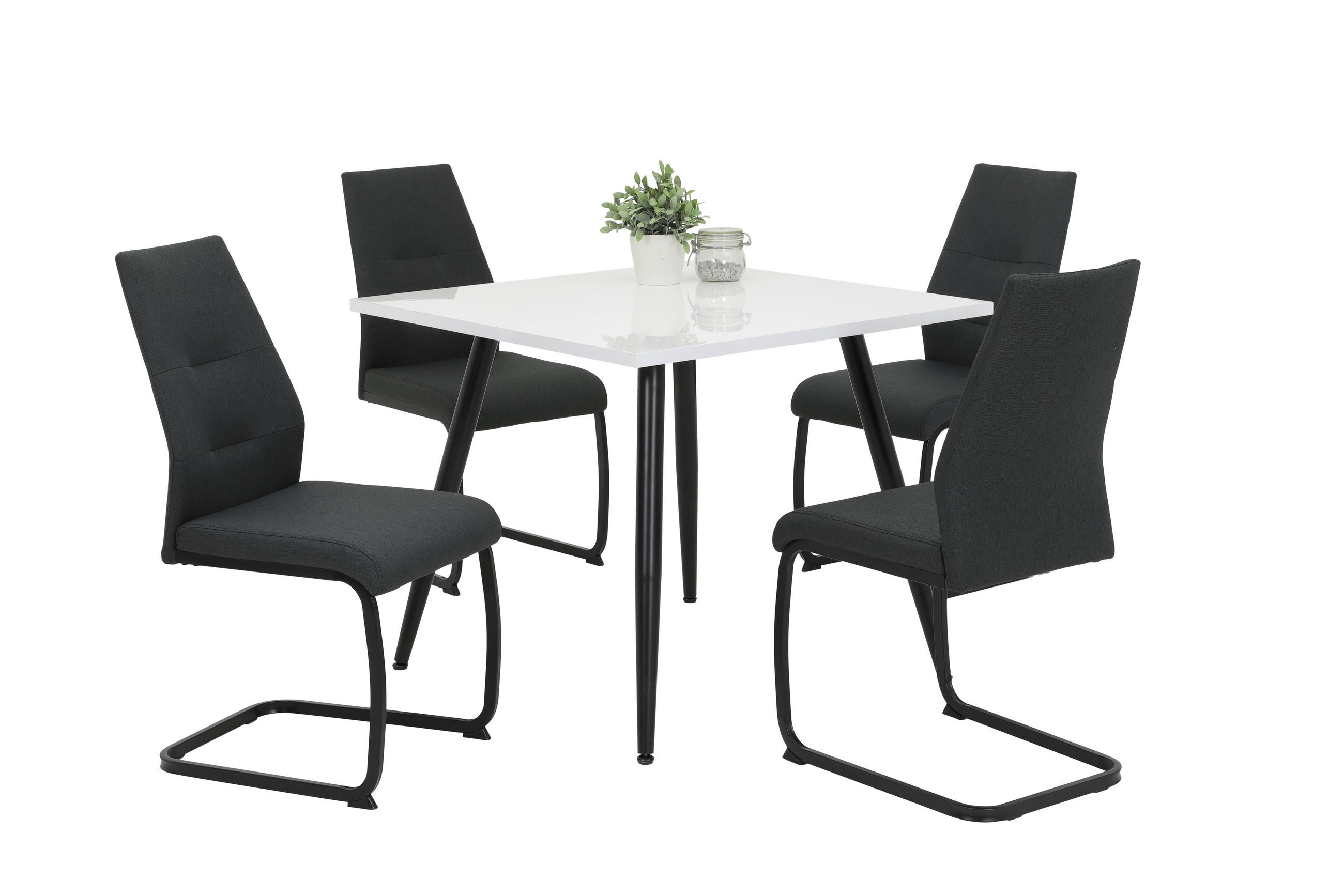HOUPACÍ ŽIDLE, antracitová - černá/antracitová, Trend, kov/textil (43/93/59cm) - Carryhome