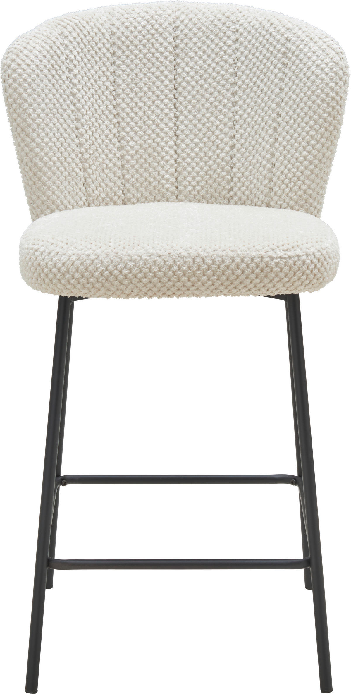 BARHOCKER in Beige  - Beige/Schwarz, LIFESTYLE, Holz/Textil (55/101/59cm) - Livetastic