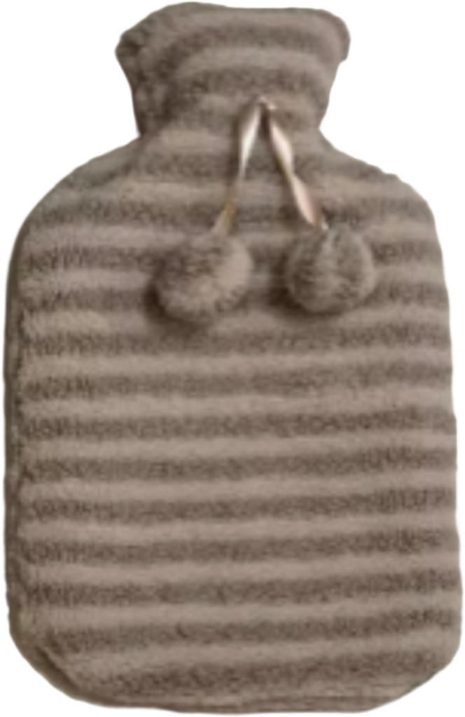 WÄRMFLASCHE  - Beige, LIFESTYLE, Kunststoff/Textil (20/32,7cm) - X-Mas