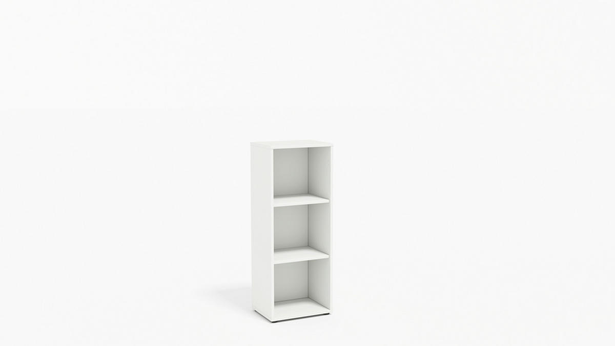 AKTENSCHRANK Weiß, Hellgrau  - Hellgrau/Weiß, MODERN, Holzwerkstoff (128,5/185,6/33cm) - MID.YOU