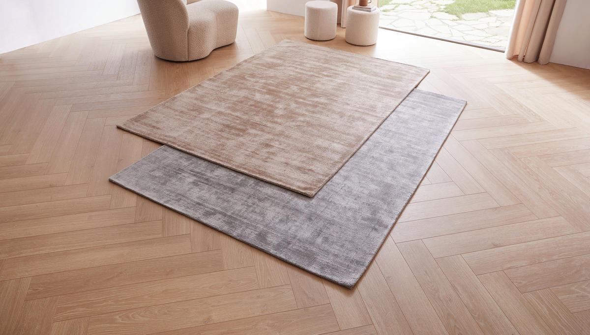 WEBTEPPICH Shine Beige  - Beige, Design, Textil (160/230cm) - Novel