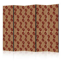 PARAVENT - Hellbraun/Terracotta, Basics, Textil (225/172/3cm) - artgeist