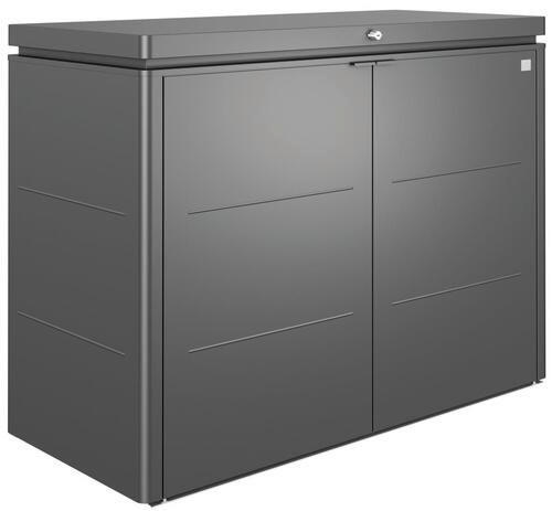 KISSENBOX - Dunkelgrau, Design, Metall (160/118/70cm) - Biohort