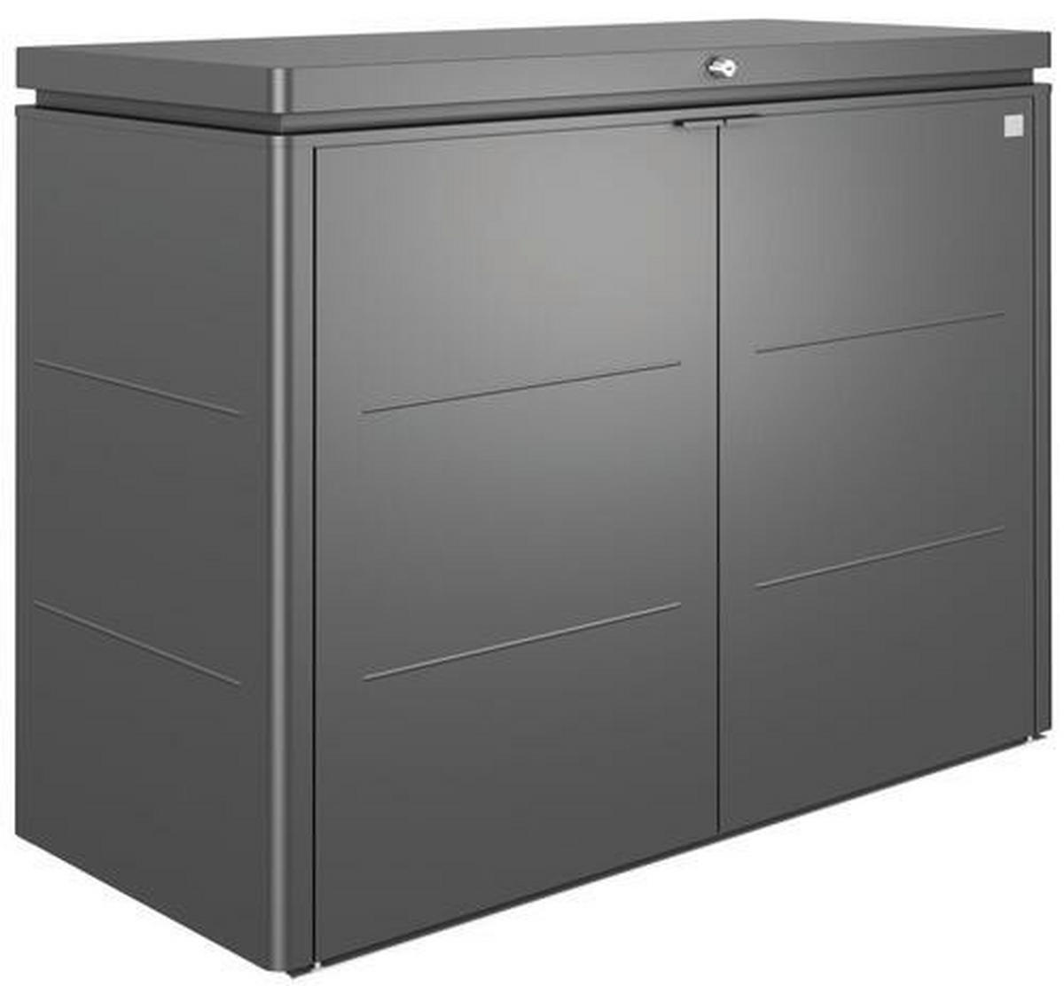 KISSENBOX - Dunkelgrau, Design, Metall (160/118/70cm) - Biohort