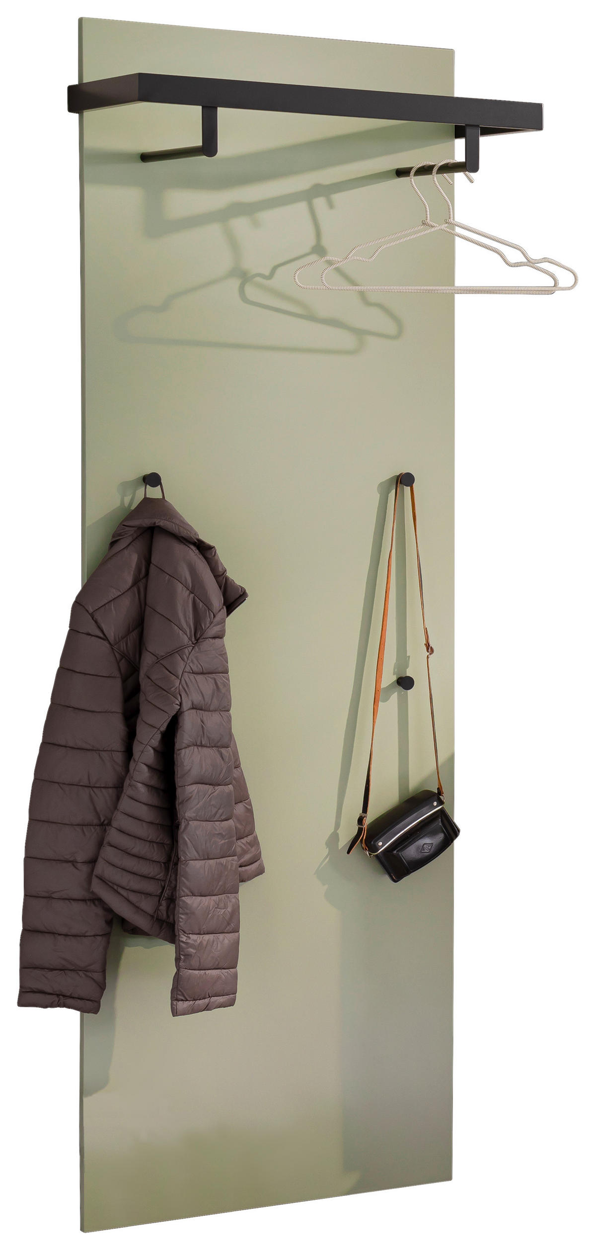 GARDEROBENPANEEL  in 63/180/30 cm  - Grün, Design, Holzwerkstoff (63/180/30cm) - Moderano