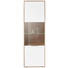 VITRINE Eichefarben, Weiß - Edelstahlfarben/Eichefarben, Design, Glas/Holzwerkstoff (61/195/42cm) - Hom`in