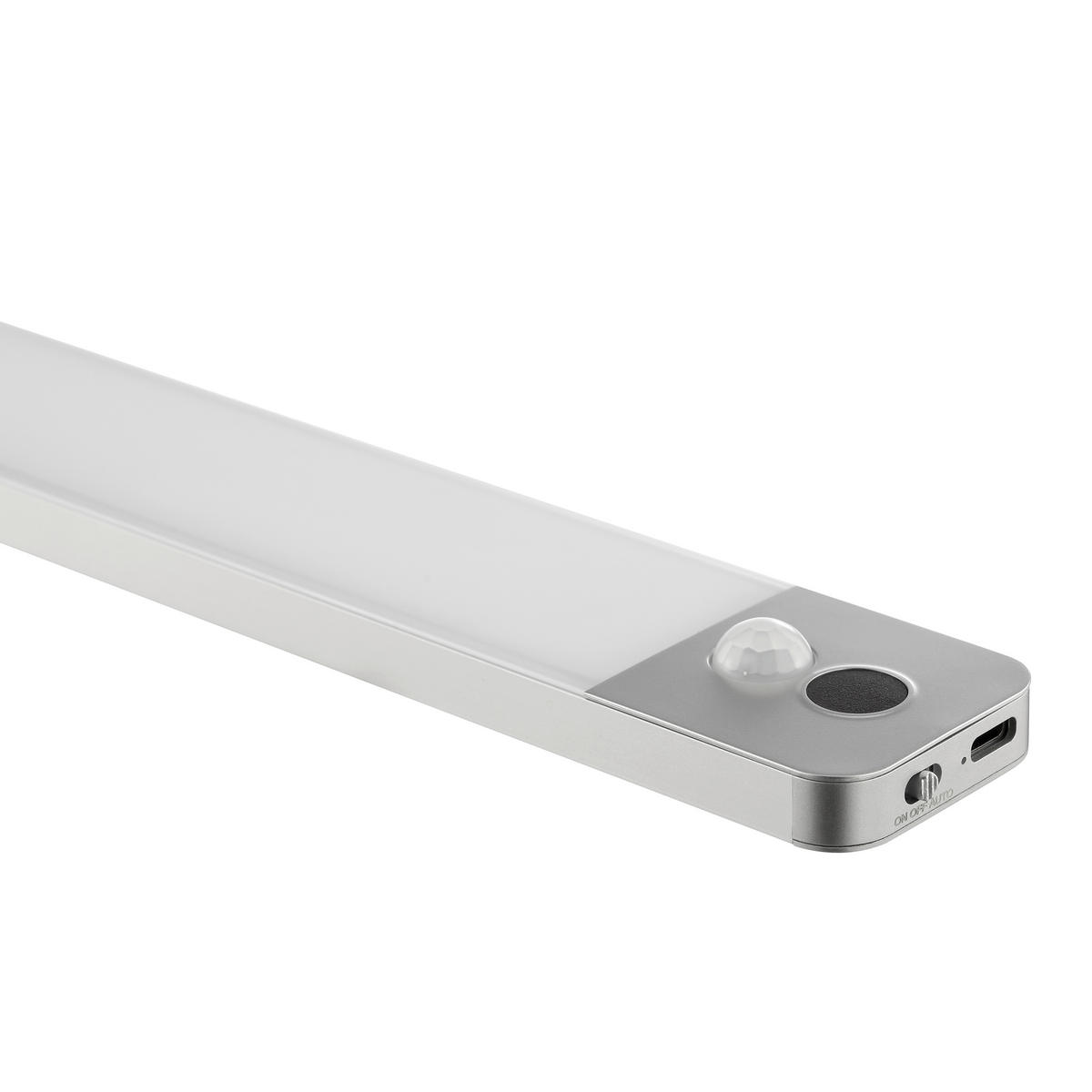 PODGRADNA SVETILJKA  - boja aluminijuma, Osnovno, metal/plastika (25/1/4cm)