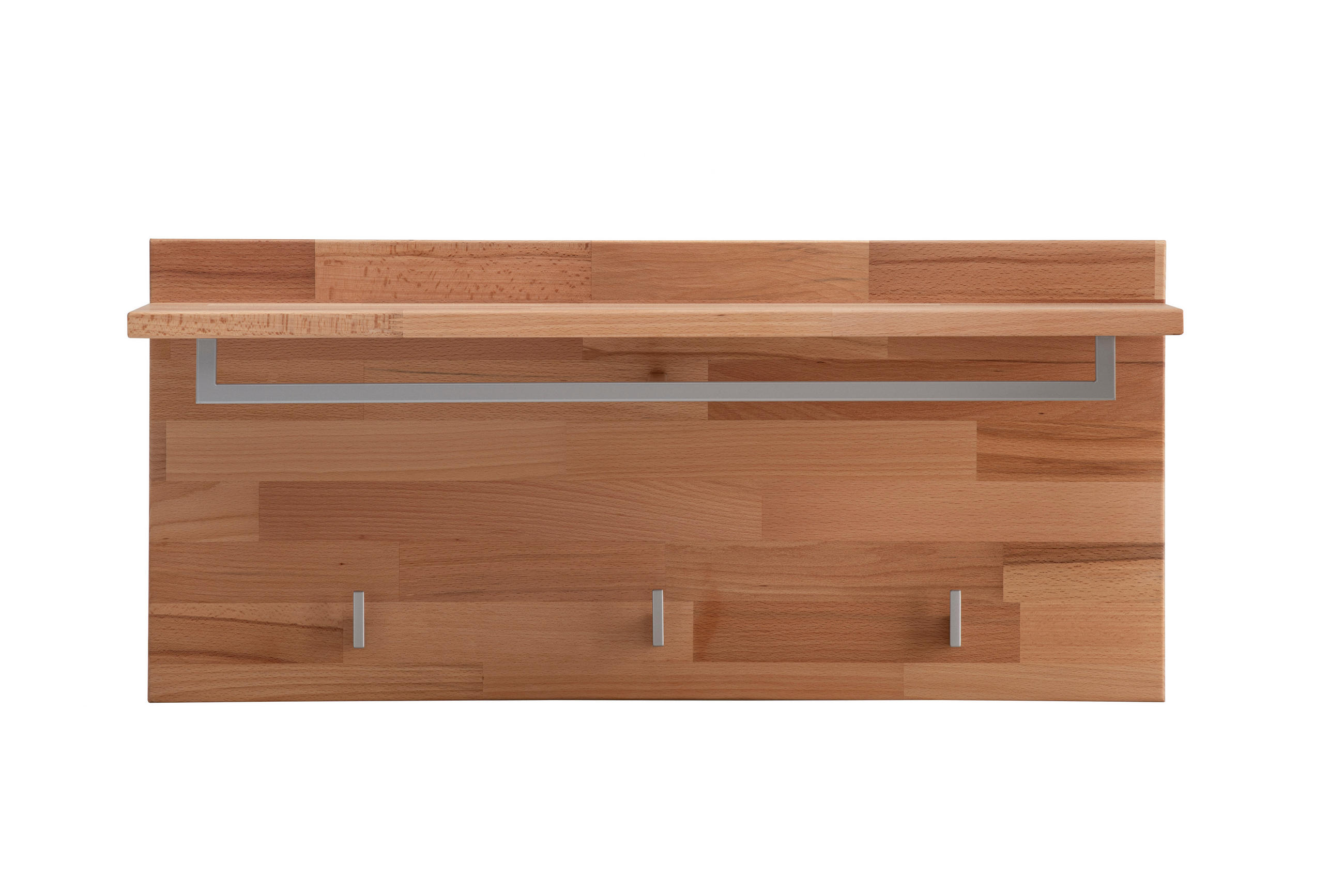 GARDEROBENPANEEL  in 80/36/28 cm  - Kernbuche/Grau, Natur, Holz/Metall (80/36/28cm) - Linea Natura