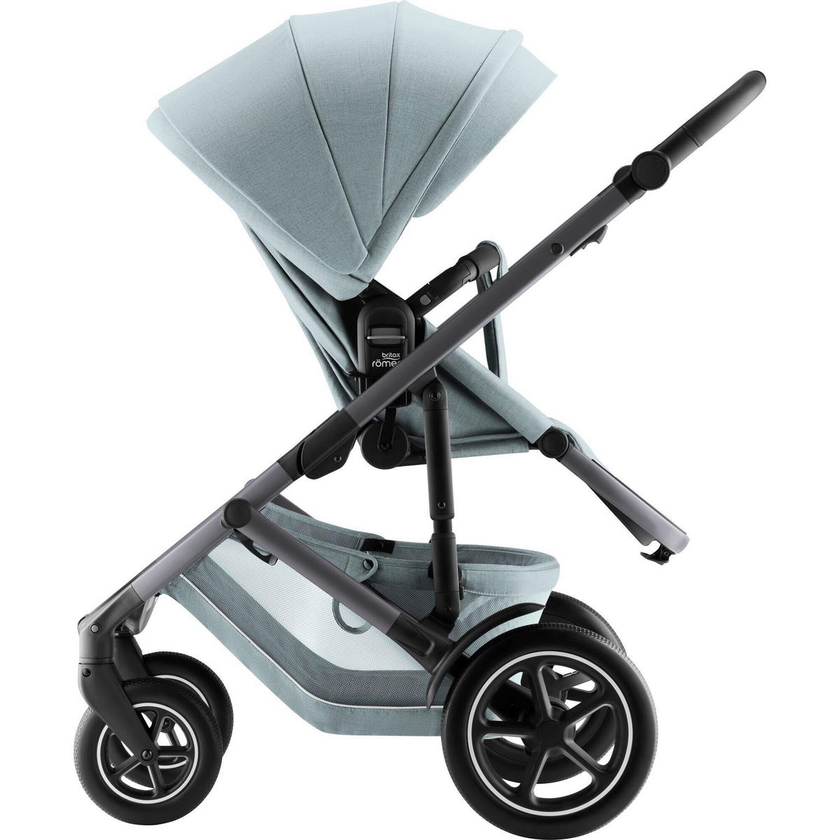 KINDERWAGEN  Smile 5Z  Harbor Blue  - Pastellblau/Grau, Basics, Textil/Metall (57/112/97.7cm) - Britax Römer