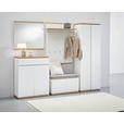 GARDEROBENSCHRANK  in 70/200/37,8 cm  - Schwarz/Weiß, Design, Holzwerkstoff/Kunststoff (70/200/37,8cm) - Xora