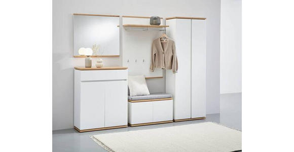 GARDEROBENSCHRANK in 70/200/37,8 cm - Schwarz/Weiß, Design, Holzwerkstoff/Kunststoff (70/200/37,8cm) - Xora