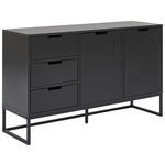 SIDEBOARD  in 136/79/40 cm  - Anthrazit/Schwarz, Design, Holzwerkstoff/Metall (136/79/40cm) - Novel