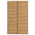 SCHWEBETÜRENSCHRANK 137/223/68 cm 2-türig Eichefarben  - Eichefarben, Design, Holzwerkstoff/Kunststoff (137/223/68cm) - Novel