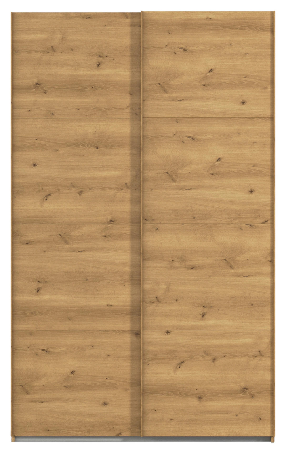 SCHWEBETÜRENSCHRANK 137/223/68 cm 2-türig Eichefarben  - Eichefarben, Design, Holzwerkstoff/Kunststoff (137/223/68cm) - Novel