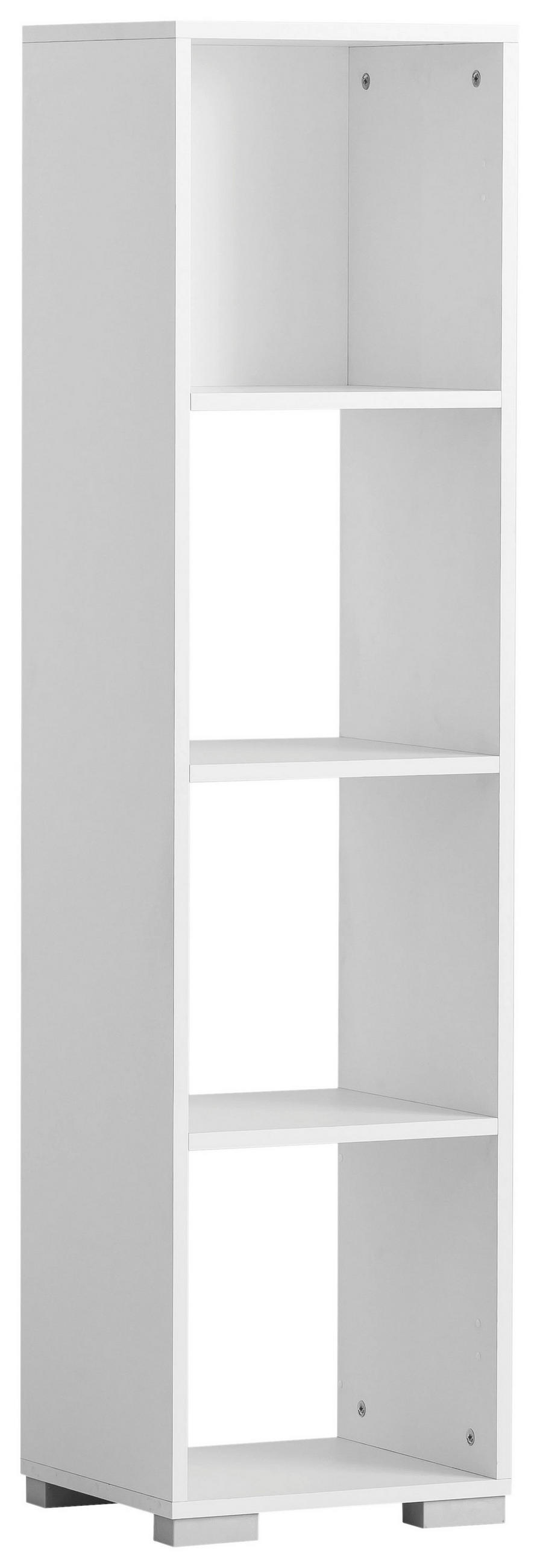 REGAL Weiß  - Weiß, MODERN, Holzwerkstoff (36,3/142,7/33cm) - MID.YOU