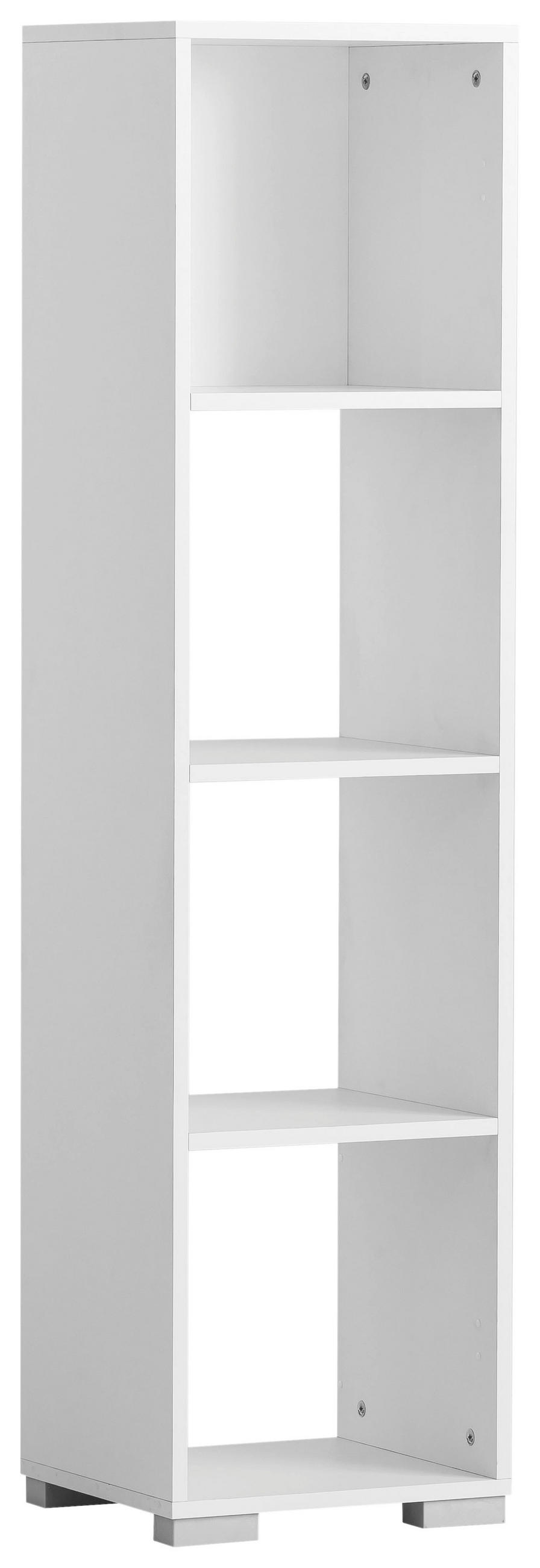 REGAL Weiß  - Weiß, MODERN, Holzwerkstoff (36,3/142,7/33cm) - MID.YOU