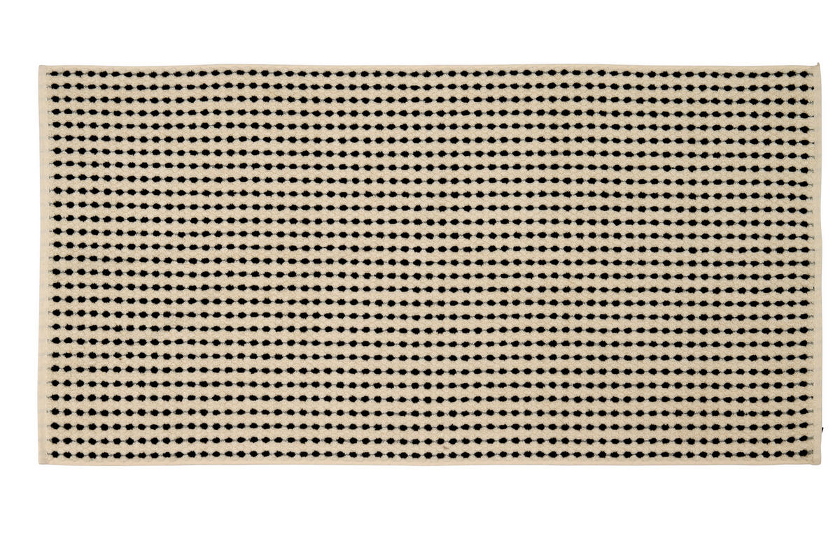 OSUŠKA DO SPRCHY, 70/140 cm, černá, ecru - černá/ecru, Konvenční, textil (70/140cm) - Dieter Knoll