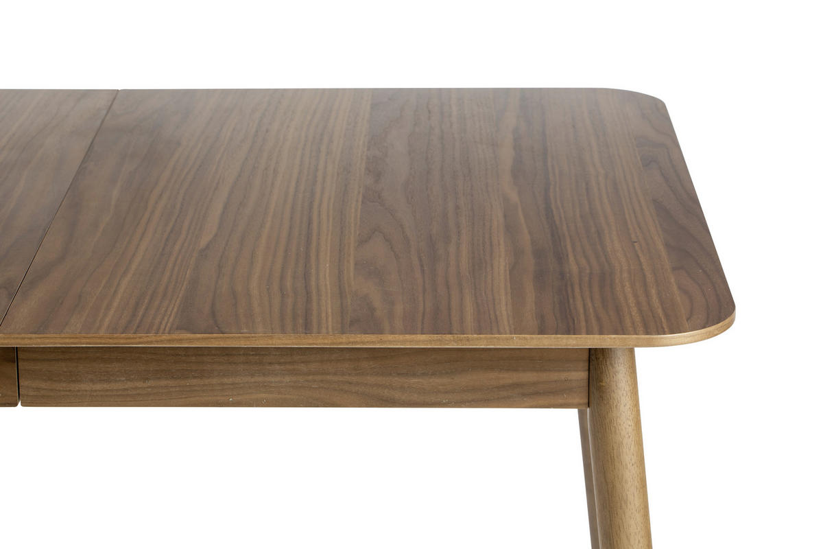 ESSTISCH Walnussfarben rechteckig  ausziehbar  - Walnussfarben, Basics, Holz/Holzwerkstoff (120/80/76cm) - Zuiver