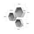 WANDREGALSET  - Kaschmir/Eichefarben, Basics, Holzwerkstoff (30-37/26-32/9-12cm) - Xora