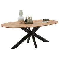 ESSTISCH in Holz, Metall 200/110/75 cm  - Eichefarben/Anthrazit, Design, Holz/Metall (200/110/75cm) - Valnatura