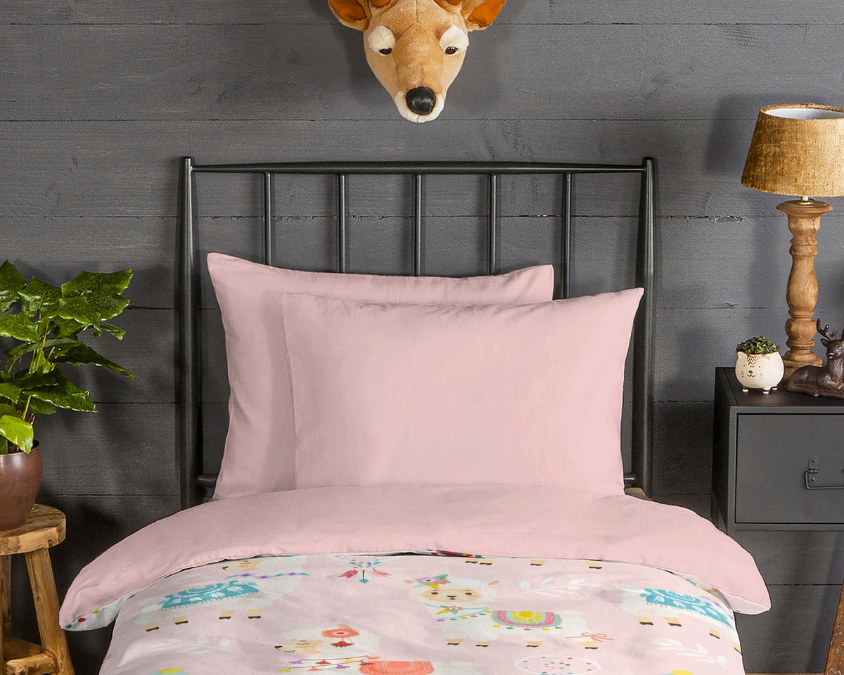 KINDERBETTWÄSCHE 140/200 cm  - Hellrosa/Multicolor, Basics, Textil (140/200cm)