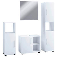 BADRUM 122 cm  - vit, Modern, trämaterial (122cm) - MID.YOU