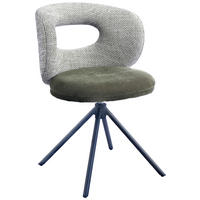 STUHL - Schwarz/Grün, Design, Textil/Metall (58/80/60cm) - Novel