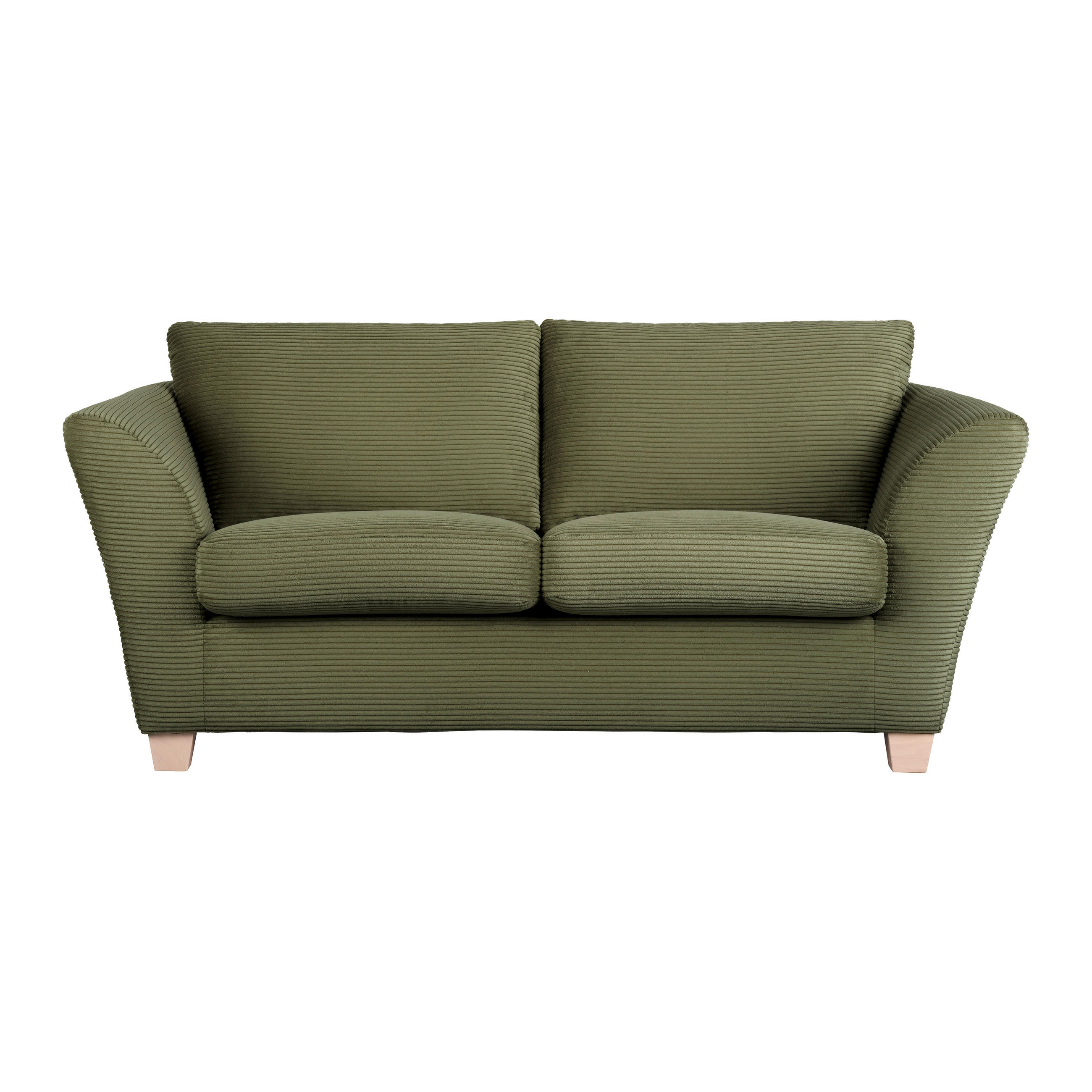 2-SITS SOFFA i textil grön  - grön/mörkgrön, trä/textil (190/70-85/95cm) - MID.YOU