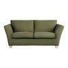 2-SITS SOFFA i textil grön  - grön/mörkgrön, trä/textil (190/70-85/95cm) - MID.YOU