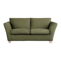 2-SITS SOFFA i textil grön  - grön/mörkgrön, trä/textil (190/70-85/95cm) - MID.YOU