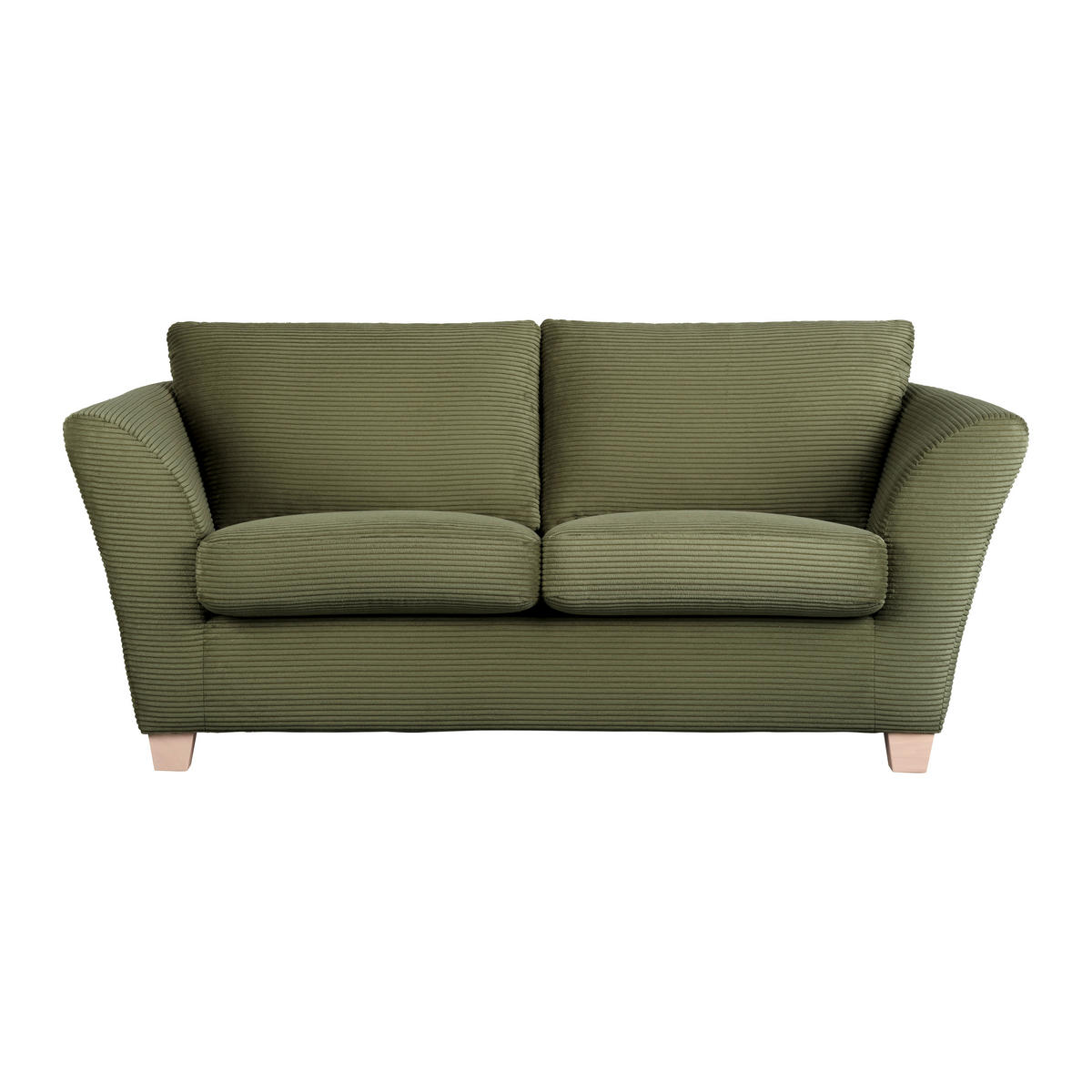 2-SITS SOFFA i textil grön  - grön/mörkgrön, trä/textil (190/70-85/95cm) - MID.YOU