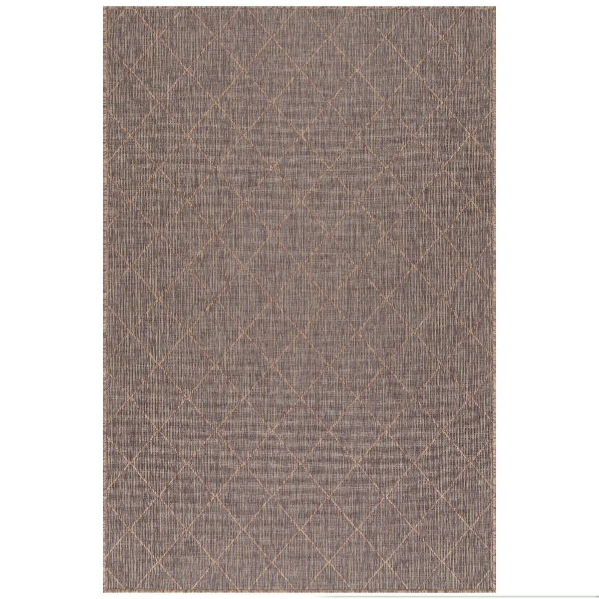 OUTDOORTEPPICH 120/170 cm Zagora Braun, Schwarz  - Schwarz/Braun, Basics, Textil (120/170cm) - Novel