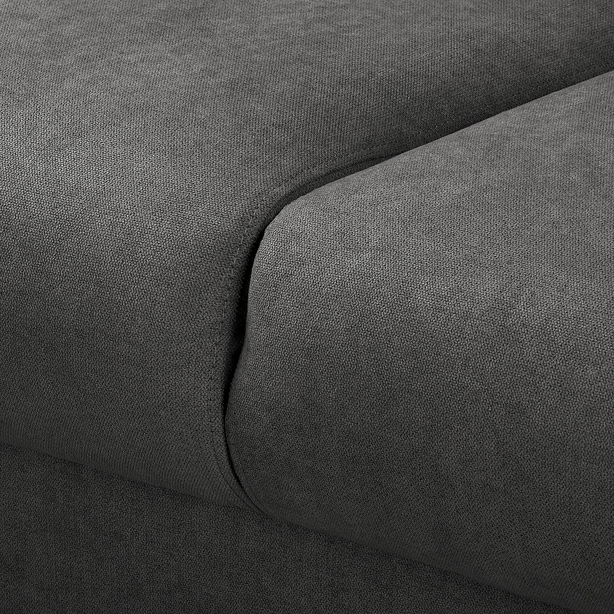 ECKSOFA in Mikrofaser Beige  - Wengefarben/Beige, Design, Holz/Textil (150/230cm) - Livetastic