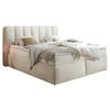 BOXSPRINGBETT 200/220 cm  in Creme  - Creme/Schwarz, LIFESTYLE, Holzwerkstoff/Kunststoff (200/220cm) - Boxxx