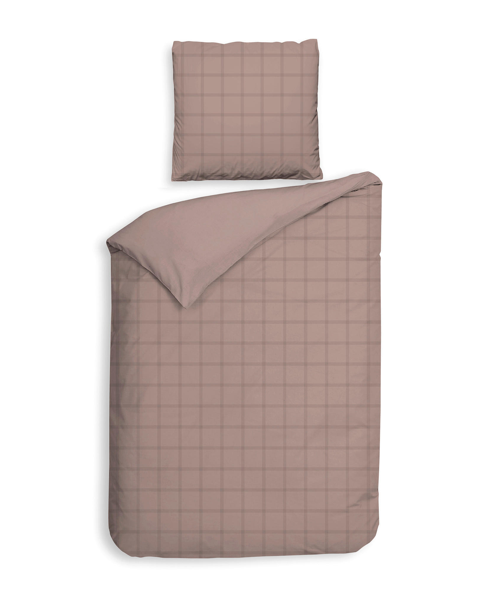 BETTWÄSCHE 2-teilig Diamante Makosatin 135/200 cm  - Rosa, Basics, Textil (135/200cm)