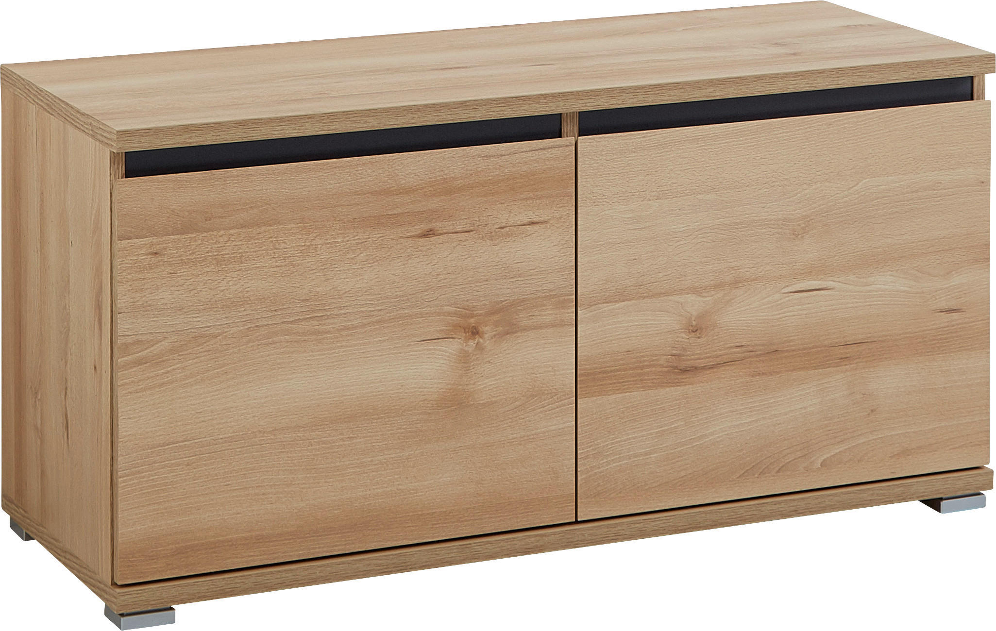 Carryhome Garderobenbank Anthrazit, Buche 96x52x40 cm