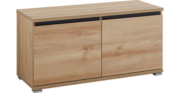 GARDEROBENBANK  in 96/52/40 cm  - Anthrazit/Buchefarben, Basics, Holzwerkstoff (96/52/40cm) - Carryhome