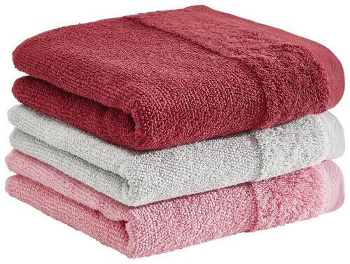 HANDTUCH BONITA Violett  - Violett, Natur, Textil (50/100cm) - Bio:Vio