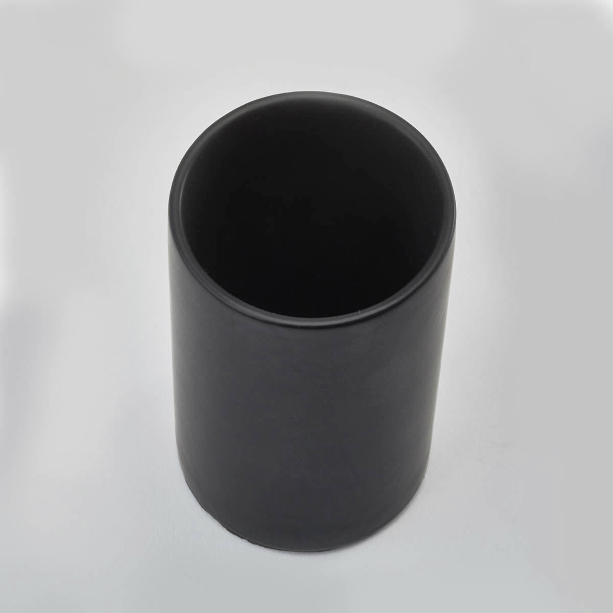 ZAHNBÜRSTENHALTER Keramik  - Schwarz, Design, Keramik (7/10.5cm) - Aquanova