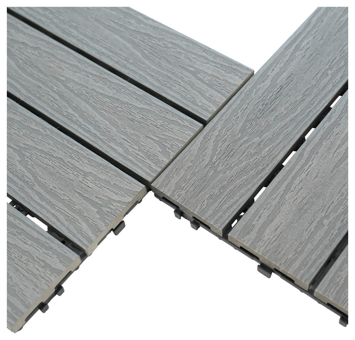 TERRASSENFLIESE 6 Stück  - Grau, KONVENTIONELL, Holzwerkstoff (30/60/2,1cm) - Ambia Garden