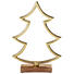 DEKOWEIHNACHTSBAUM Goldfarben - Goldfarben, Holz/Metall (32cm) DEKOWEIHNACHTSBAUM Goldfarben - Goldfarben, Holz/Metall (32cm)