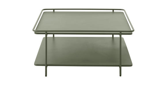 COUCHTISCH - Olivgrün, Basics, Metall (75/75/34,3cm) - Xora
