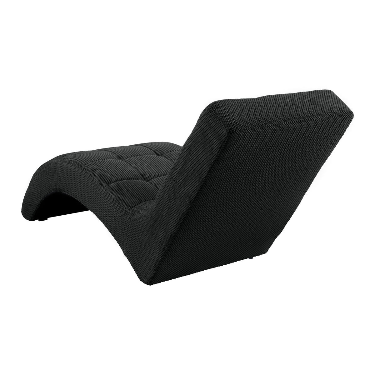 LIGGFÅTÖLJ i vävt tyg svart  - svart, Modern, textil/plast (68/80/167cm) - MID.YOU